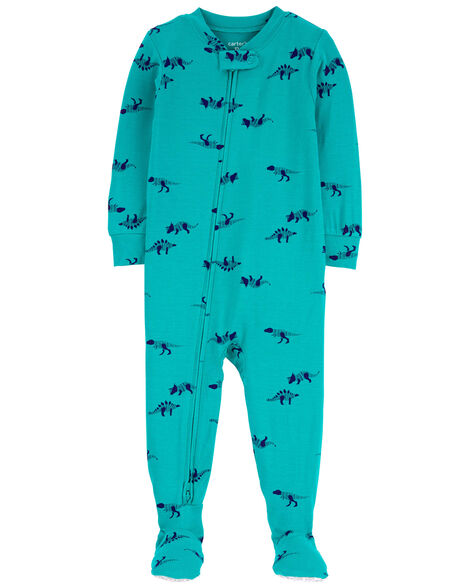 CARTERS BEBE NIÑO PIJAMA TEAL DINOSAUR – Poppy's