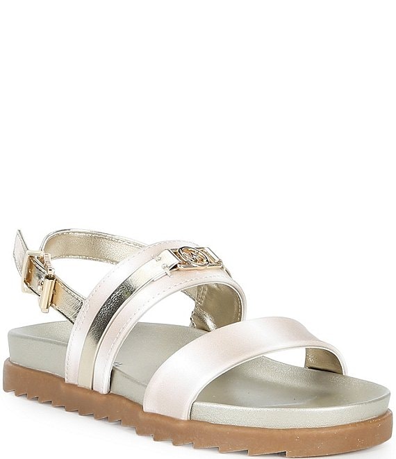 MICHAEL KORS NIÑA SANDALIA IRENE VANILLA CHAMELEON/PALE GOLD METALLIC