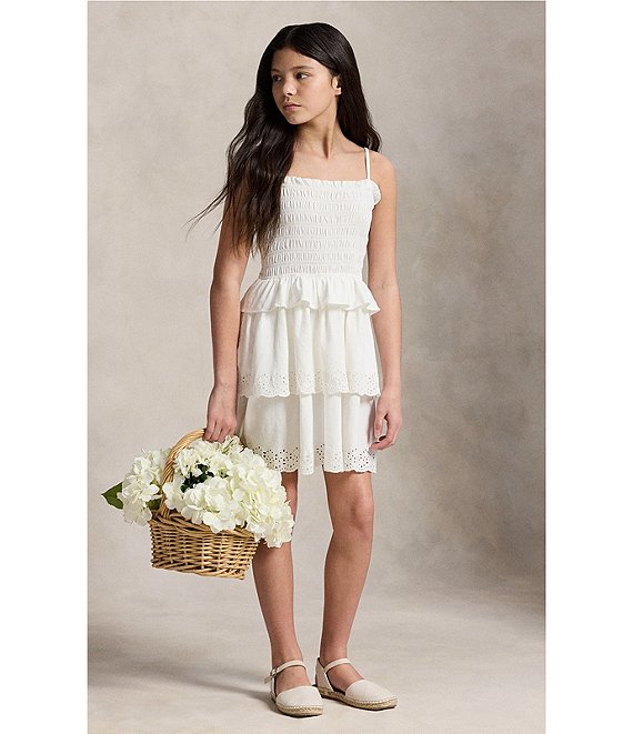RALPH LAUREN NIÑA VESTIDO 26/1 JERSEY WHITE