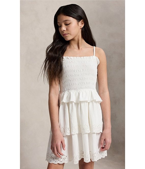 RALPH LAUREN NIÑA VESTIDO 26/1 JERSEY WHITE