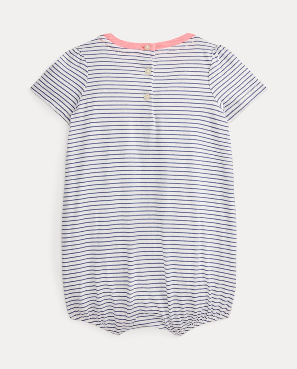 RALPH LAUREN BEBE NIÑA OVEROL YD JERSEY CLASSIC BLUE/WHITE STRIPE