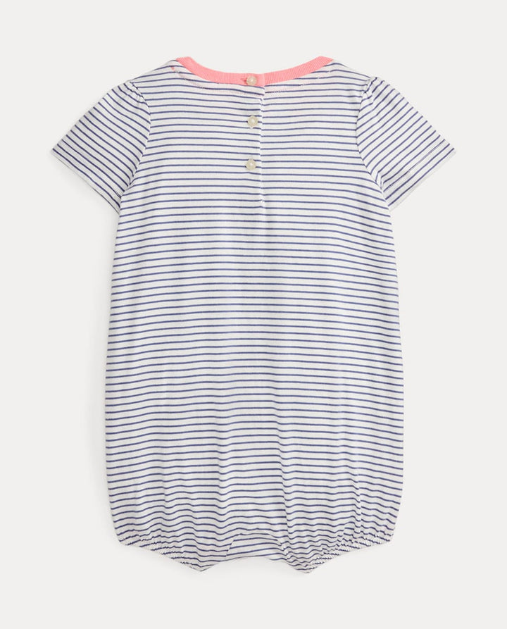 RALPH LAUREN BEBE NIÑA OVEROL YD JERSEY CLASSIC BLUE/WHITE STRIPE