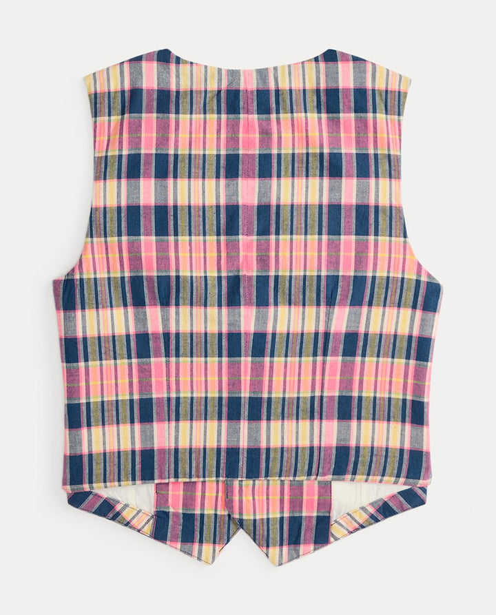 RALPH LAUREN NIÑA BLAZER MADRAS PINK YELLOW NAVY MULTI PLD