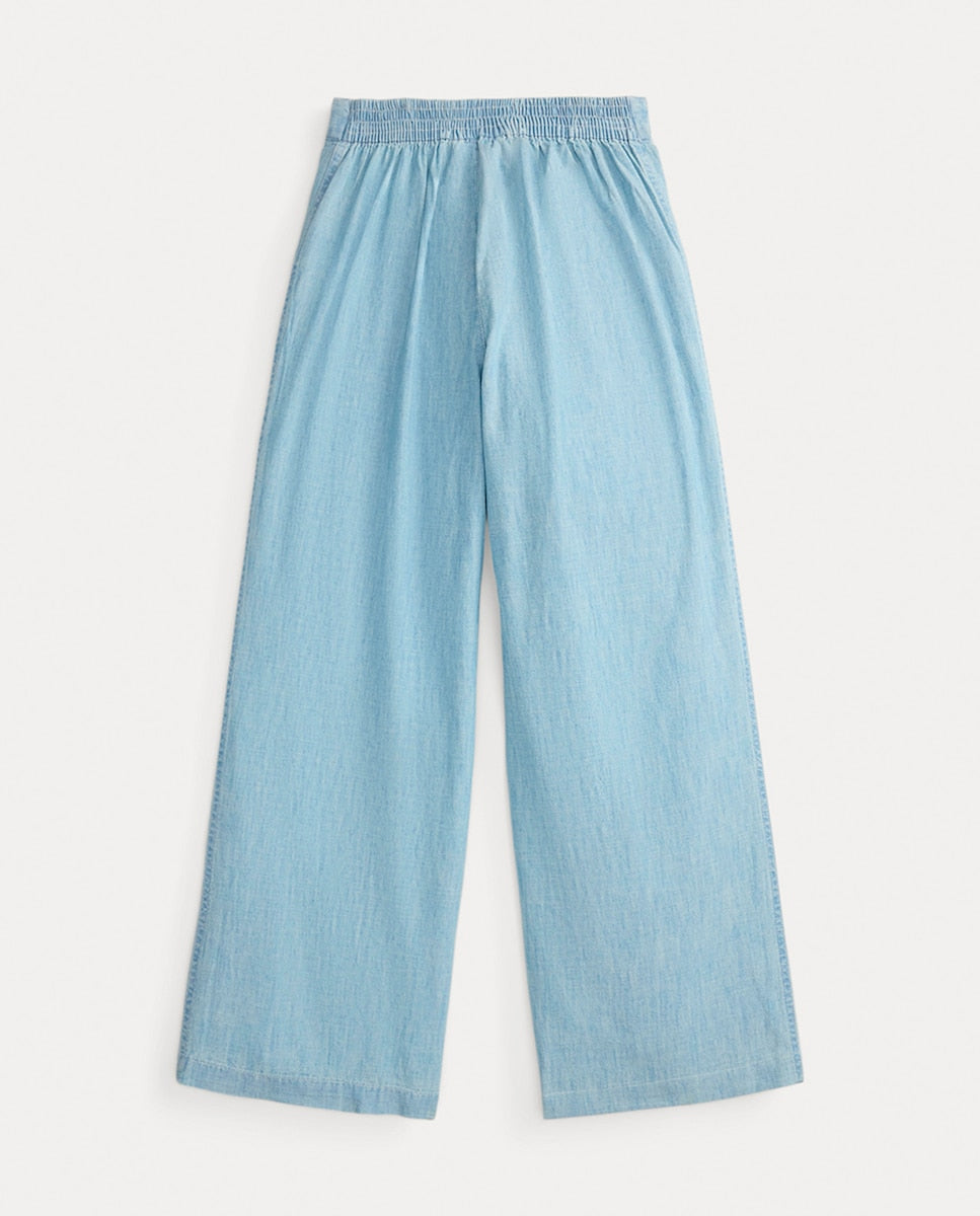 RALPH LAUREN NIÑA PANTALON CHAMBRAY NEW MEDIUM WASH