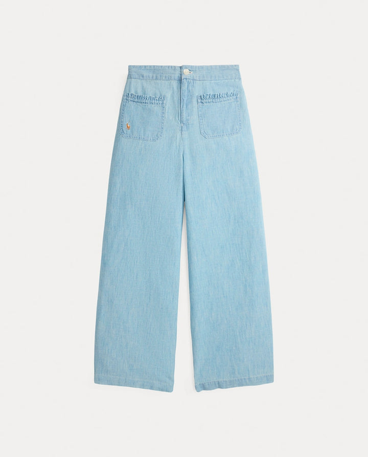 RALPH LAUREN NIÑA PANTALON CHAMBRAY NEW MEDIUM WASH