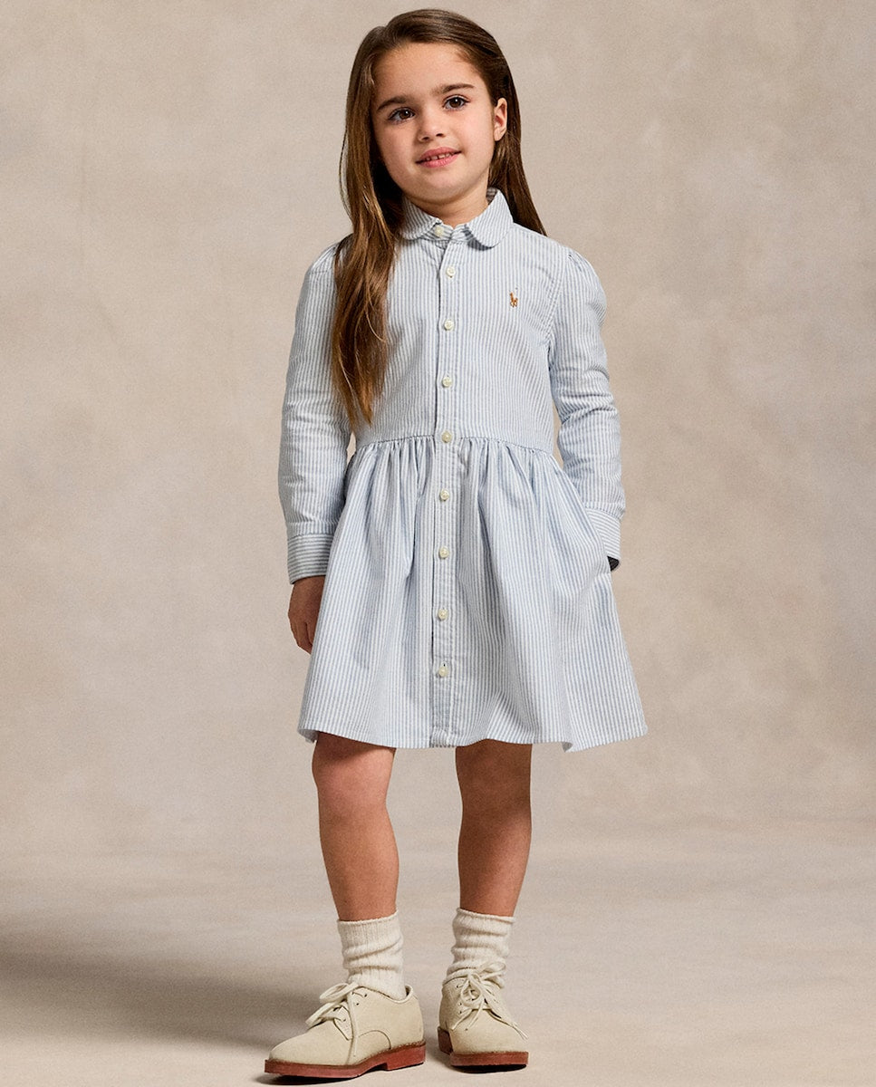 RALPH LAUREN NIÑA VESTIDO BSR BLUE/WHITE