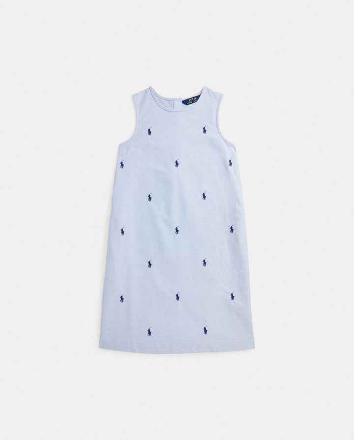 RALPH LAUREN NIÑA VESTIDO BLUE HYACINTH