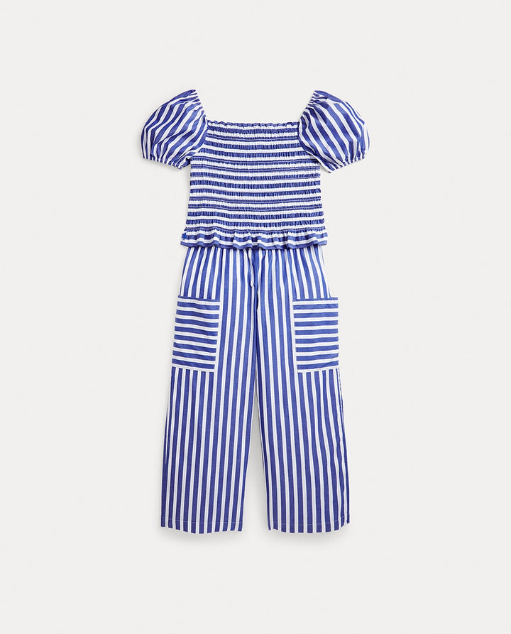 RALPH LAUREN NIÑA CONJ DE SHORT 163 ROYAL WHITE