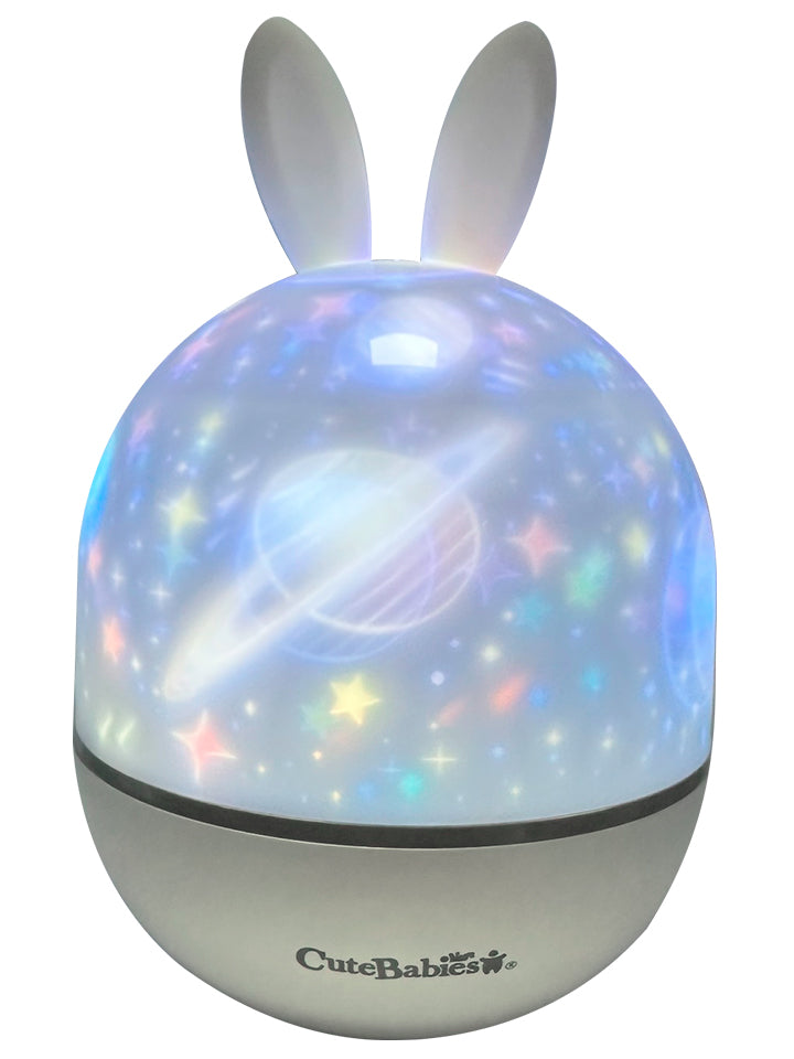 CUTEBABIES PROYECTOR TIPO LAMPARA CONEJO BLANCO