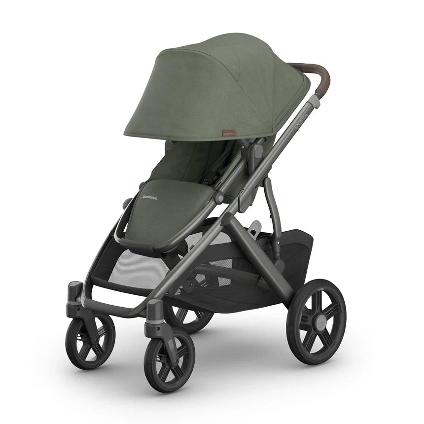 Uppababy Coche Vista V3 Stroller Evelyn Meadow Green/Graphite Frame