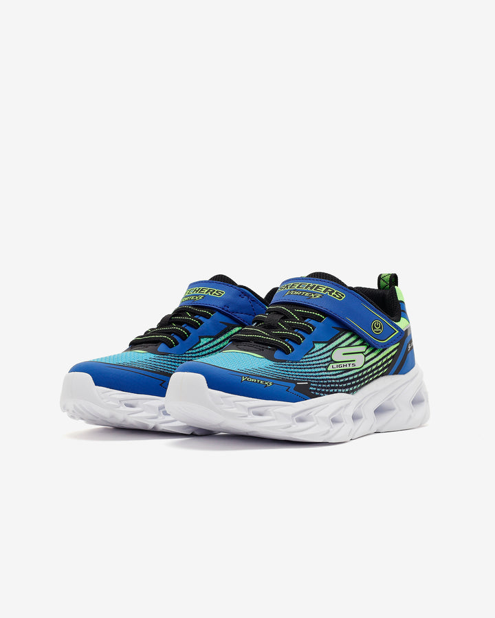 SKECHERS NIÑO ZAPATILLA VORTEX 3.0 BLACK/BLUE/LIME
