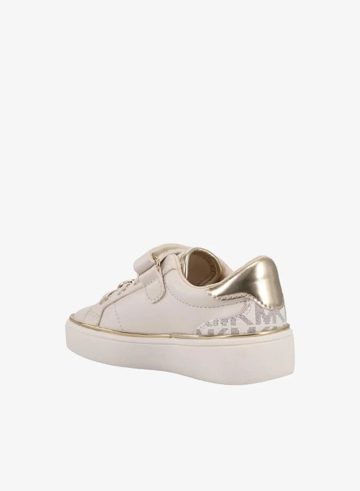 MICHAEL KORS NIÑA ZAPATILLA JEM FINN VANILLA MONOGRAM/SYNTHETIC/PALE GOLD METALLIC
