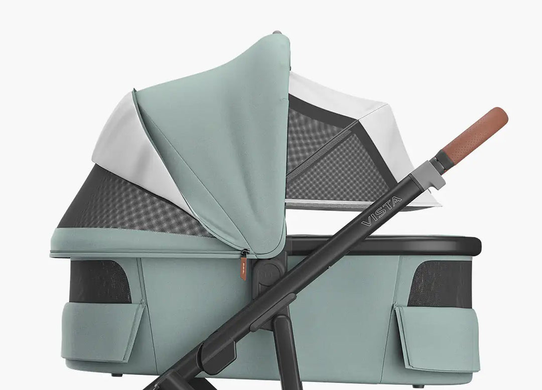Uppababy Bassinet V3 Kenzi Mystic Aqua Carbon Frame