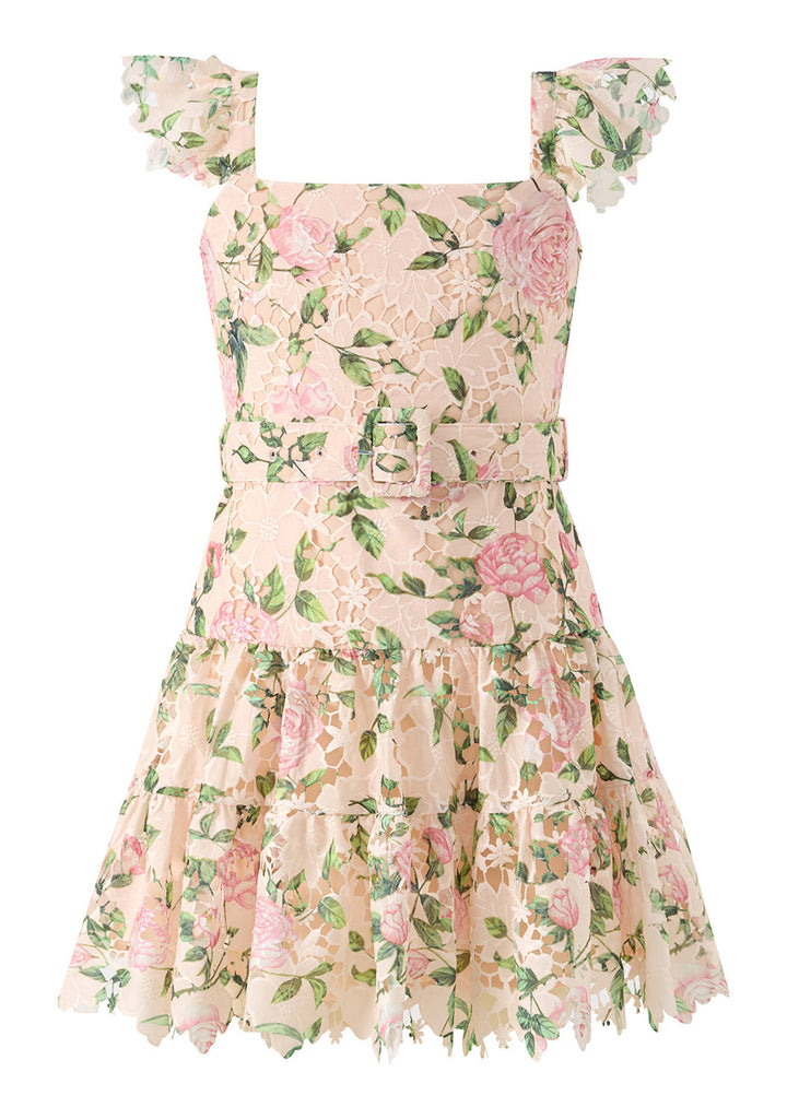 MARLO NIÑA VESTIDO LEONORA EMBROIDERED MINI FLORAL