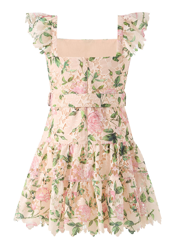 MARLO NIÑA VESTIDO LEONORA EMBROIDERED MINI FLORAL