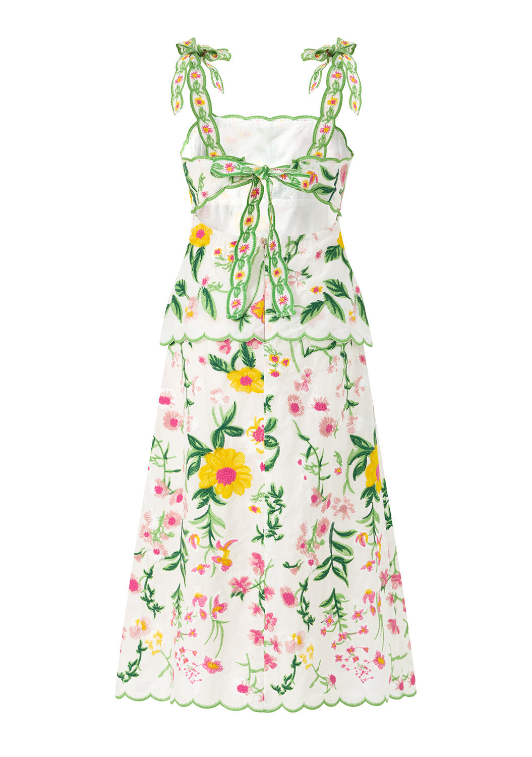 MARLO NIÑA VESTIDO KAYLEE EMBROIDERED MAXI FLORAL