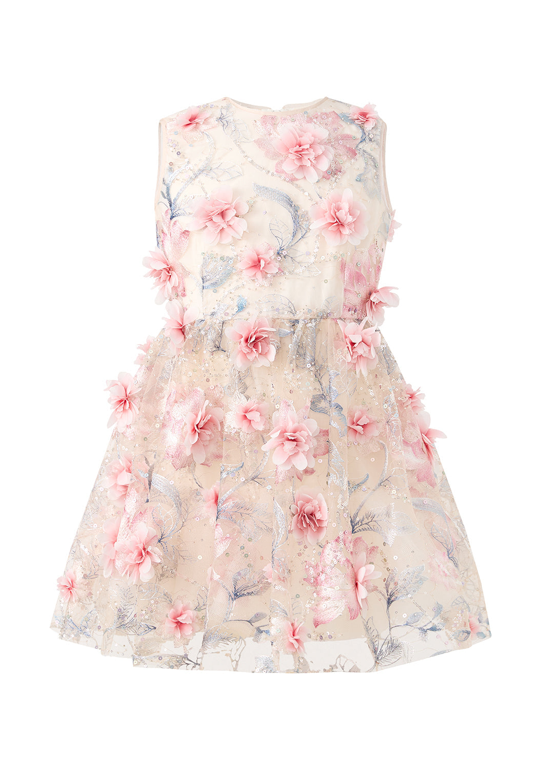 MARLO NIÑA VESTIDO ROSALIA EMBROIDERED MINI FLORAL