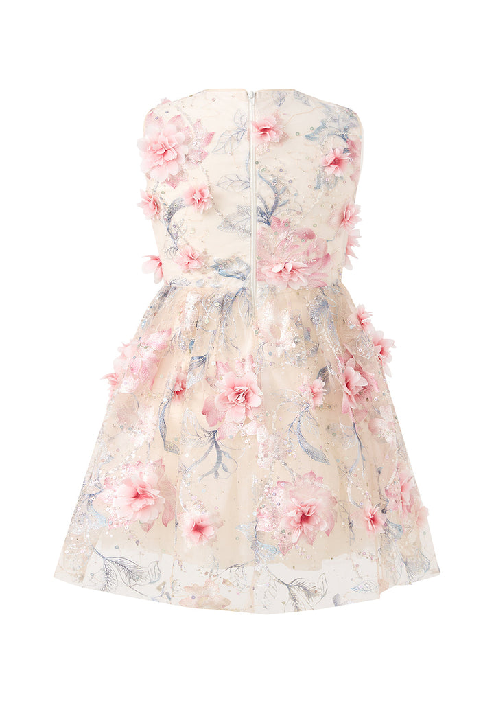 MARLO NIÑA VESTIDO ROSALIA EMBROIDERED MINI FLORAL