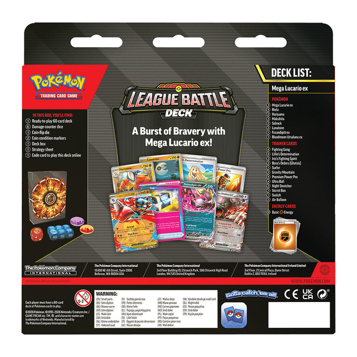 POKEMON MEGA LUCARIO EX LEAGUE BATTLE DECK