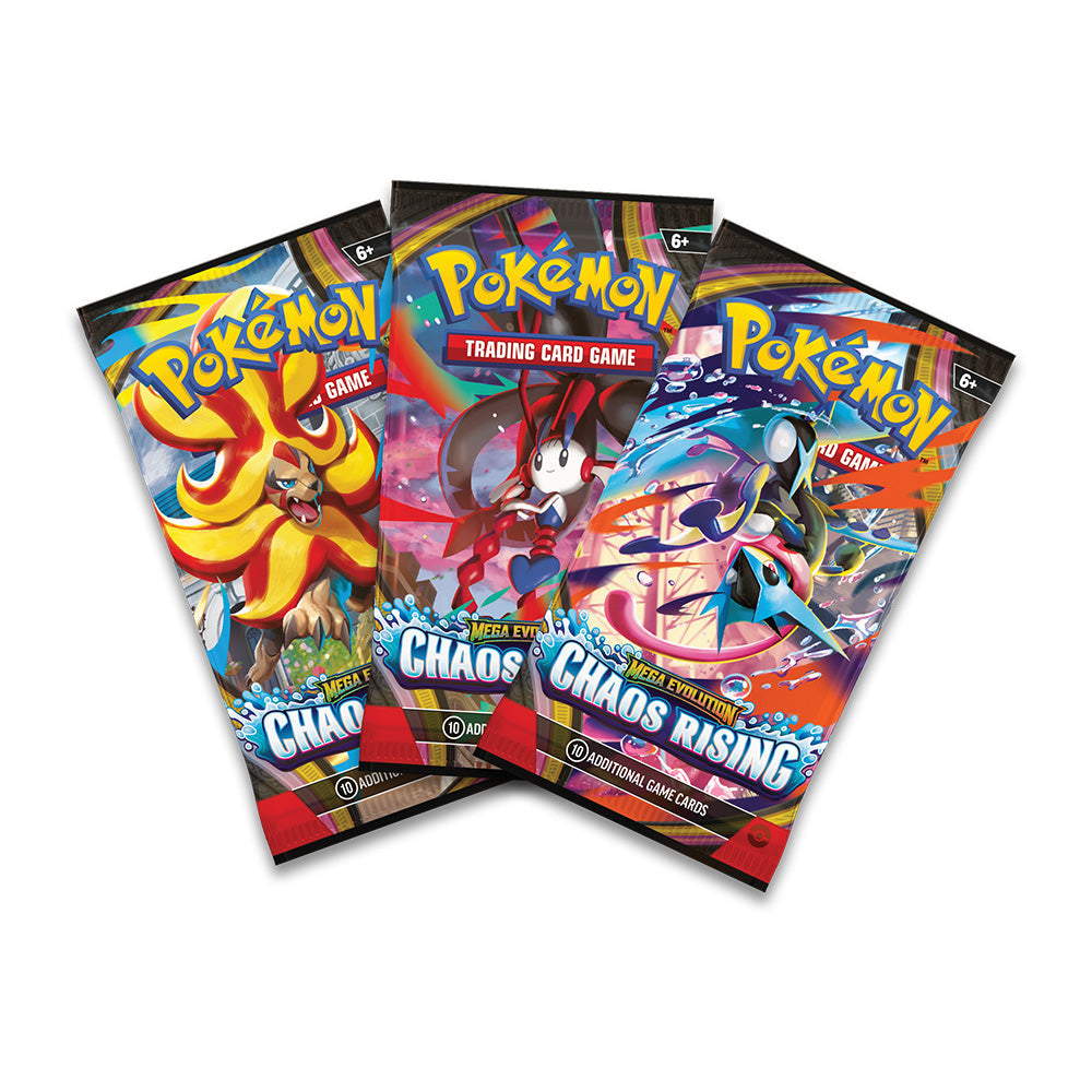 POKEMON MEGA EVOLUTION CHAOS RISING EXPANSION BLISTER 3PCS