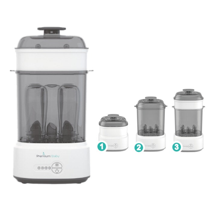 PREMIUM BABY ESTERILIZADOR Y SECADOR ELECTRICO A VAPOR 3 EN 1