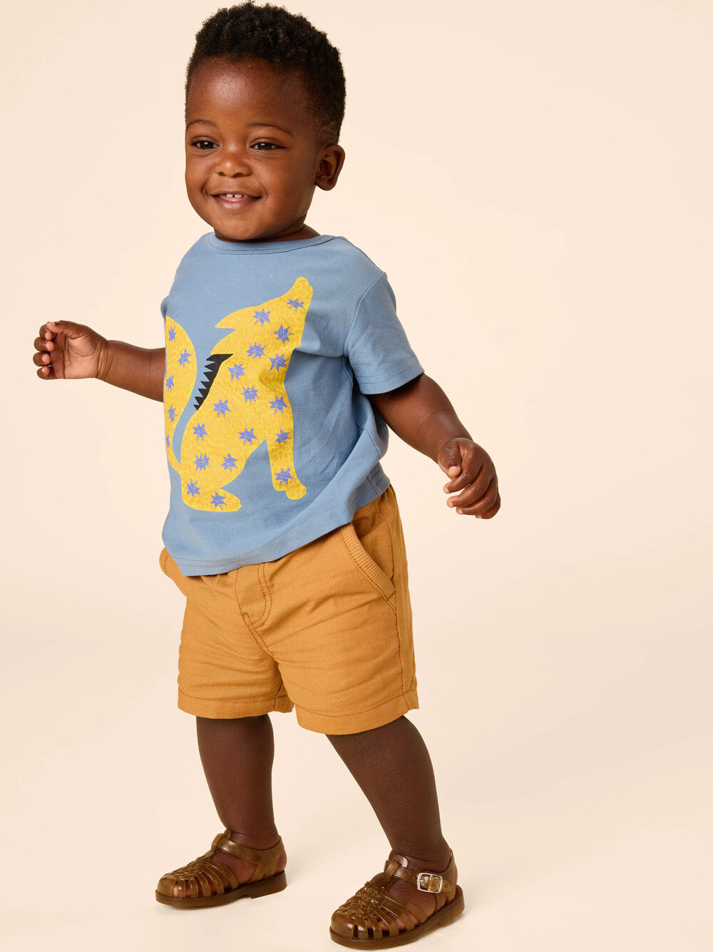 TEA COLLECTION NIÑO TSHIRT WOLF GRAPHIC CORONET BLUE