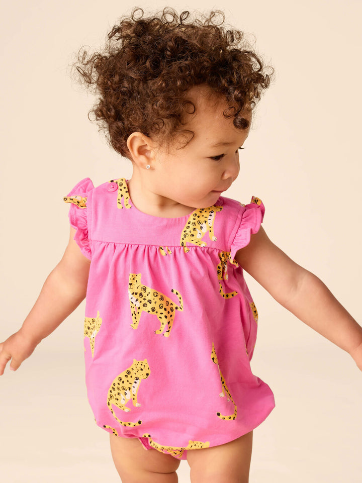 TEA COLLECTION BEBE NIÑA ROMPER FLUTTER SWEET JAGUARS
