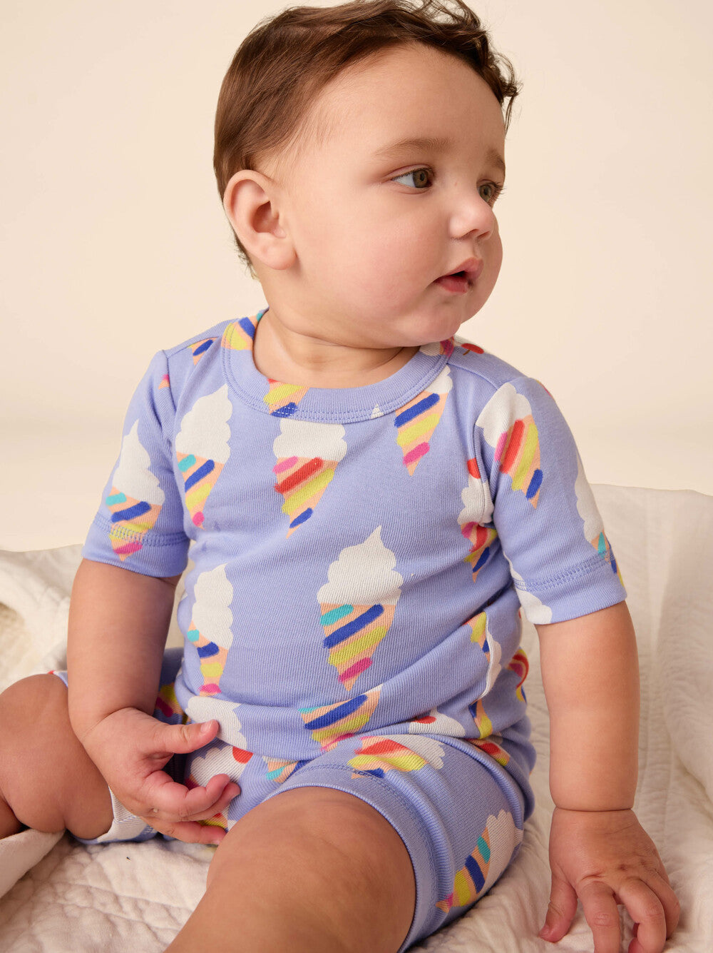 TEA COLLECTION NIÑA PIJAMA IN YOUR DREAMS RAINBOW ICE CREAM
