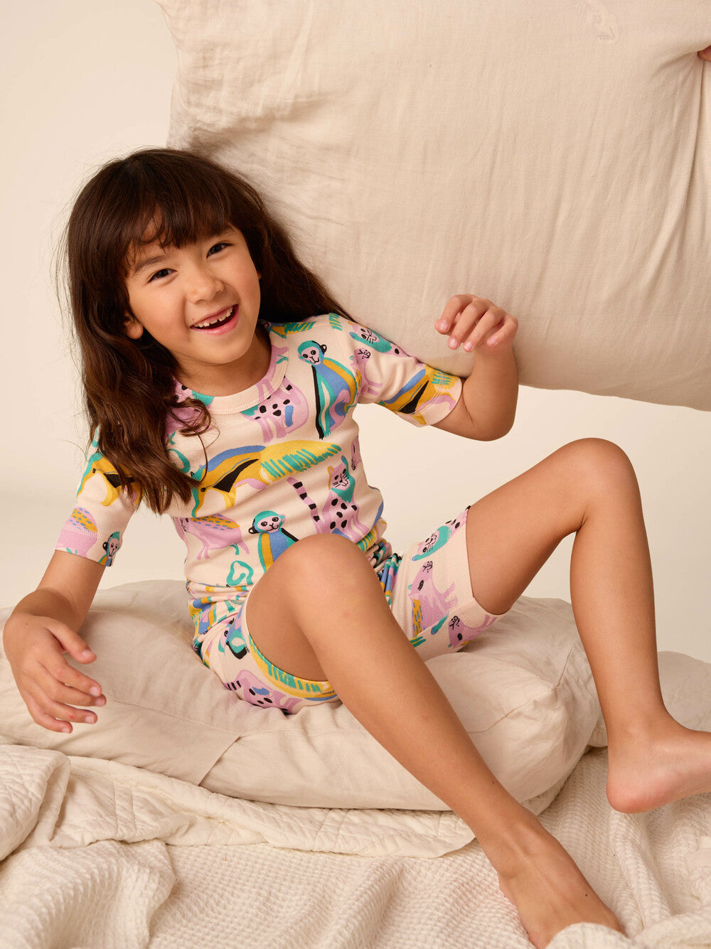 TEA COLLECTION NIÑA PIJAMA IN YOUR DREAMS BRAZILIAN ANIMAL FRIENDS