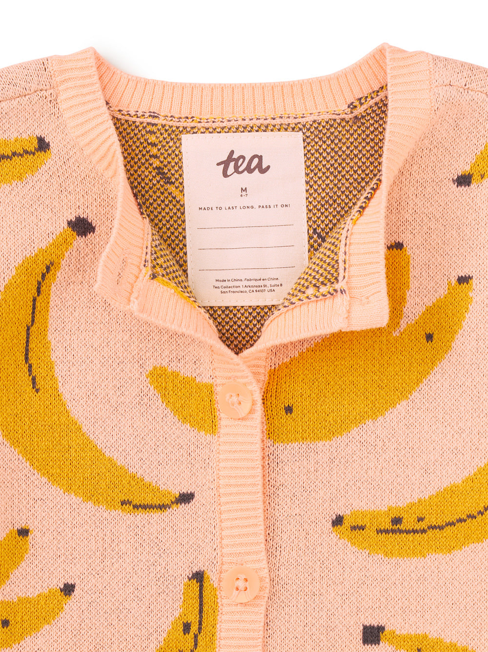 TEA COLLECTION NIÑA ABRIGO ICONIC CARDIGAN BANANARAMA