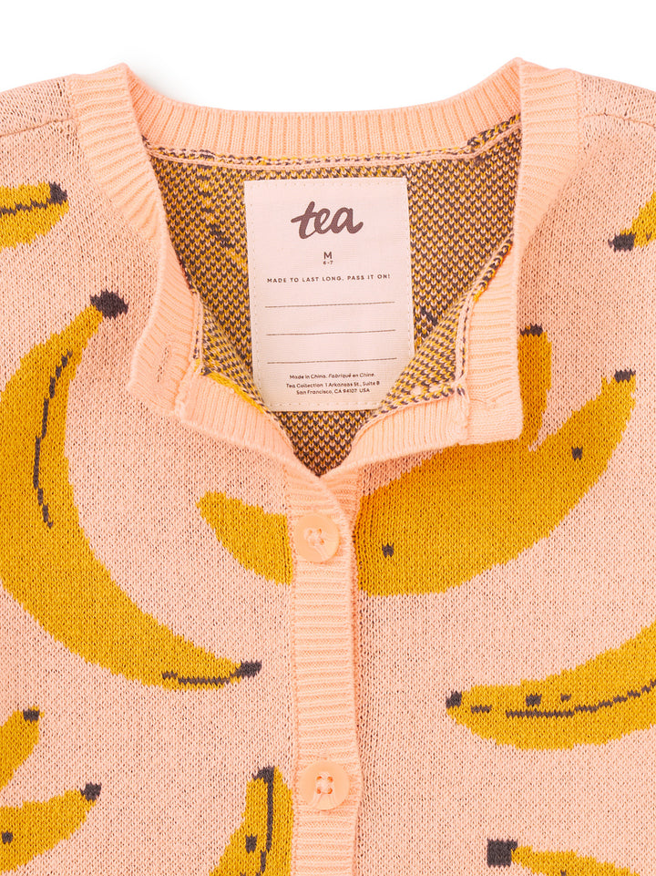 TEA COLLECTION NIÑA ABRIGO ICONIC CARDIGAN BANANARAMA