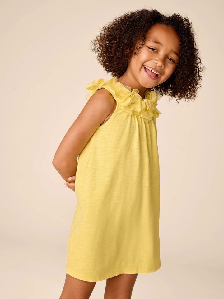 TEA COLLECTION NIÑA VESTIDO BLOOMING LILY SHIFT YUZU