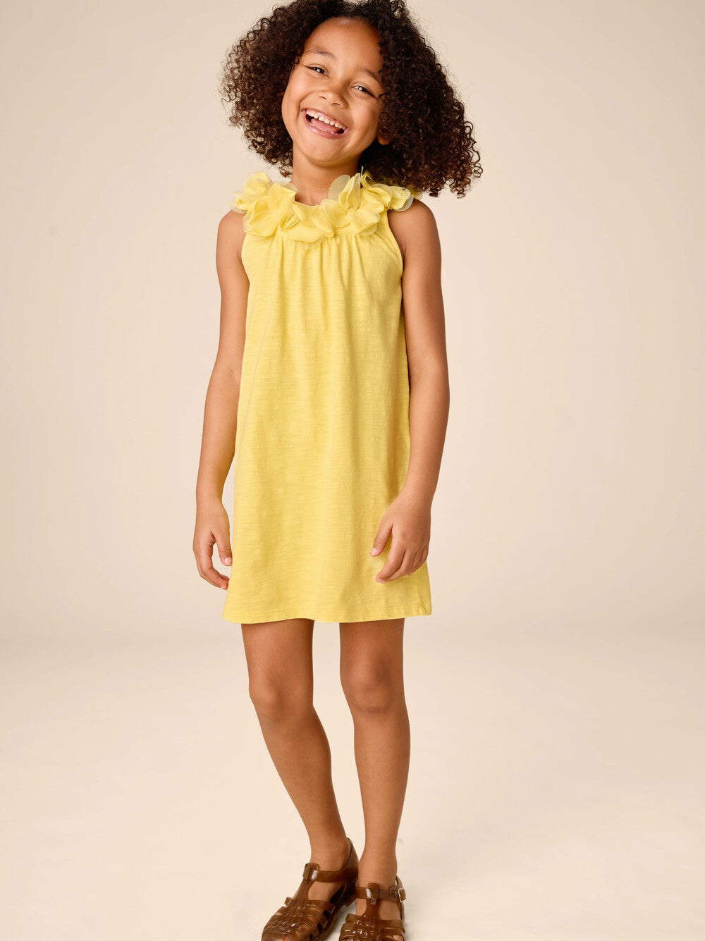 TEA COLLECTION NIÑA VESTIDO BLOOMING LILY SHIFT YUZU