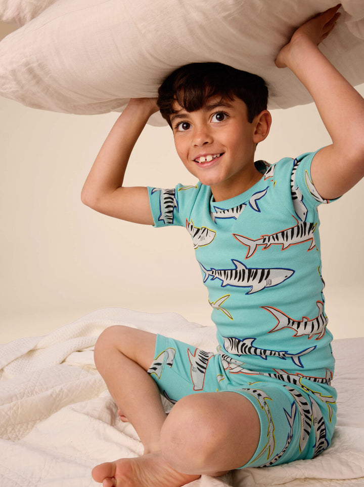TEA COLLECTION NIÑO PIJAMA IN YOUR DREAMS TIGER SHARKS