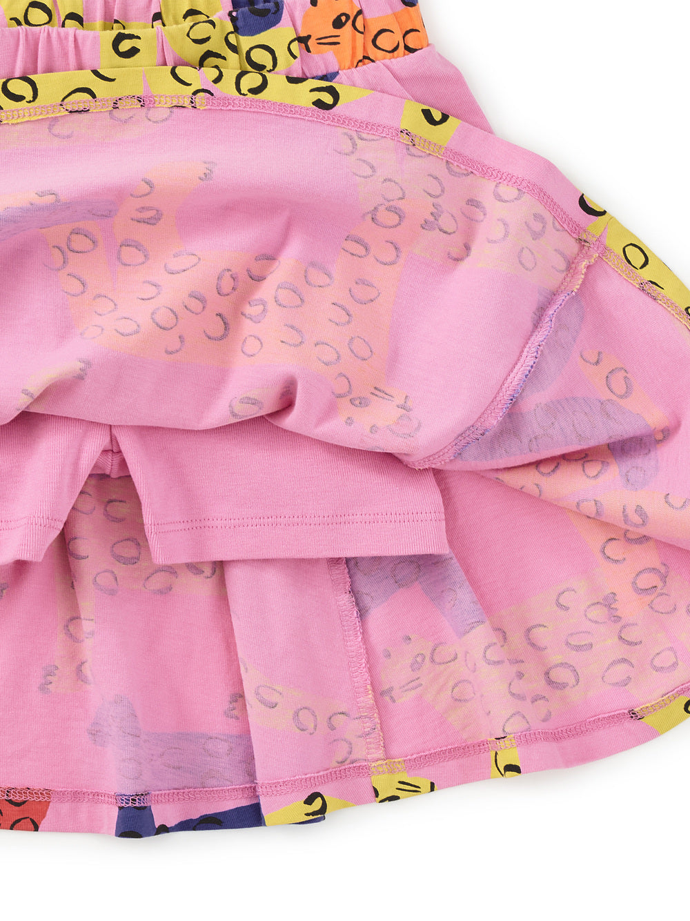 TEA COLLECTION NIÑA FALDA TWIRL BRIGHT JAGUARS