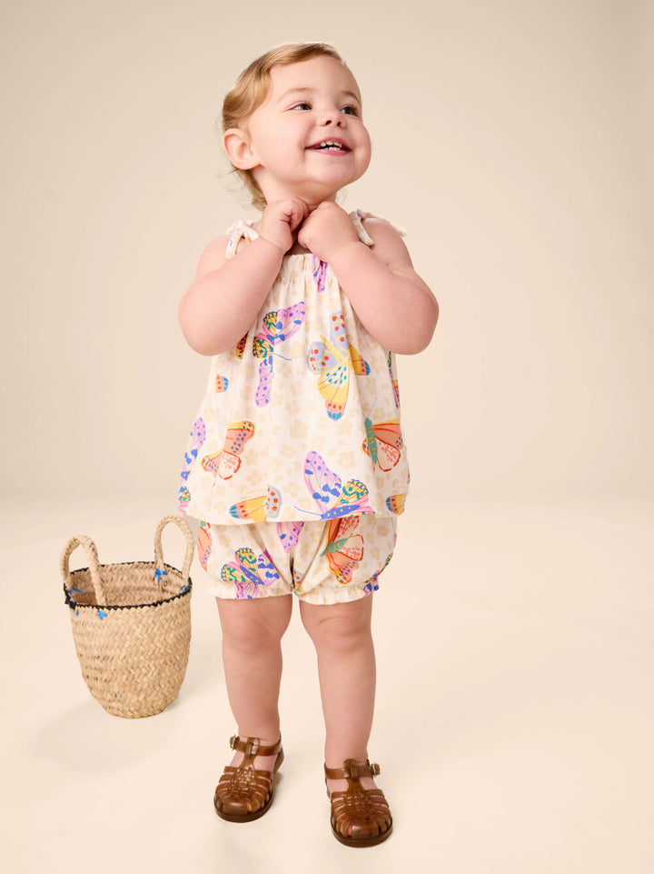 TEA COLLECTION NIÑA CONJ. DE SHORT JAGUAR SPOT BUTTERFLIES