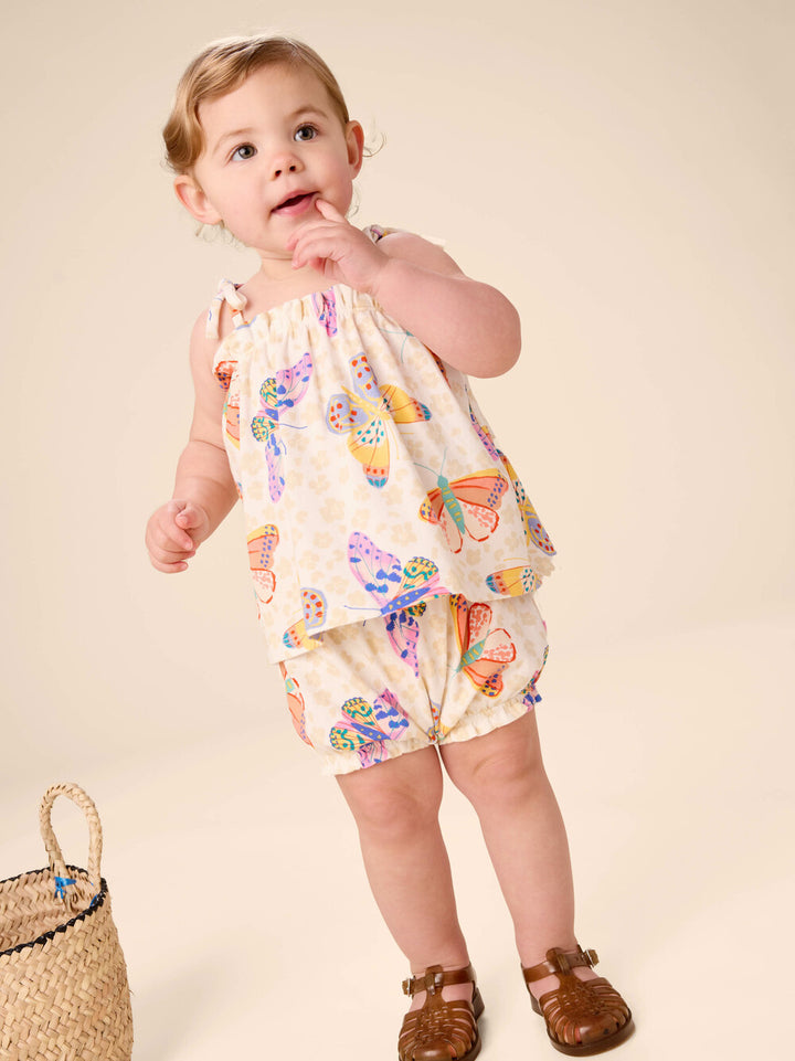 TEA COLLECTION NIÑA CONJ. DE SHORT JAGUAR SPOT BUTTERFLIES