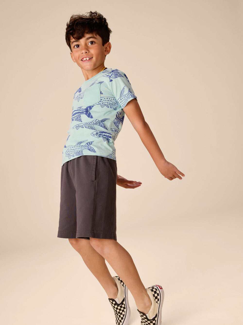 TEA COLLECTION NIÑO TSHIRT POCKET BRAZILIAN KILLIFISH