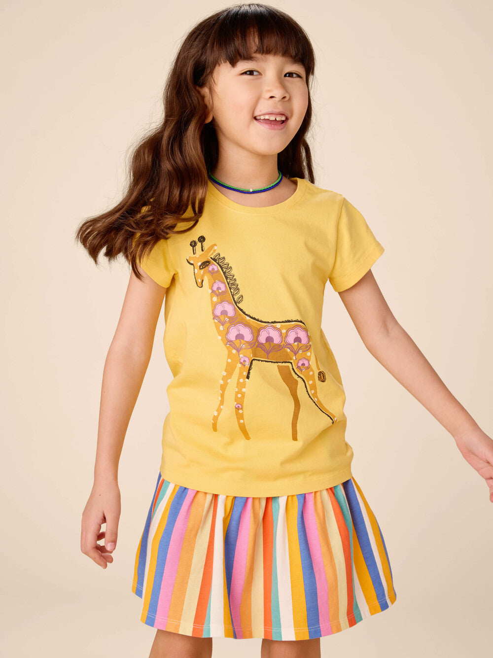 TEA COLLECTION NIÑA TSHIRT DECORATED GIRAFFE DEL SOL