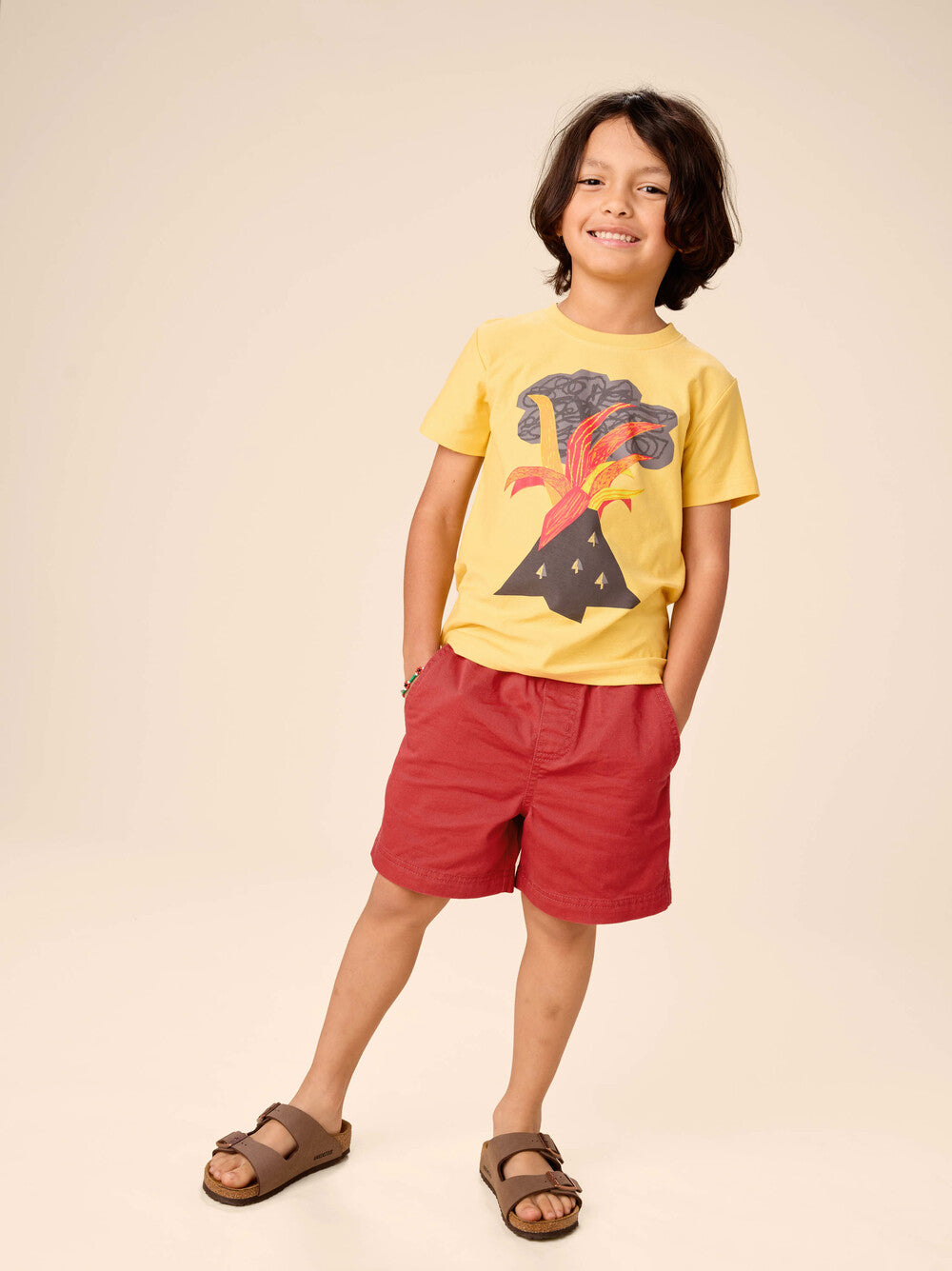 TEA COLLECTION NIÑO SHORT TWILL SPORT POMEGRANATE