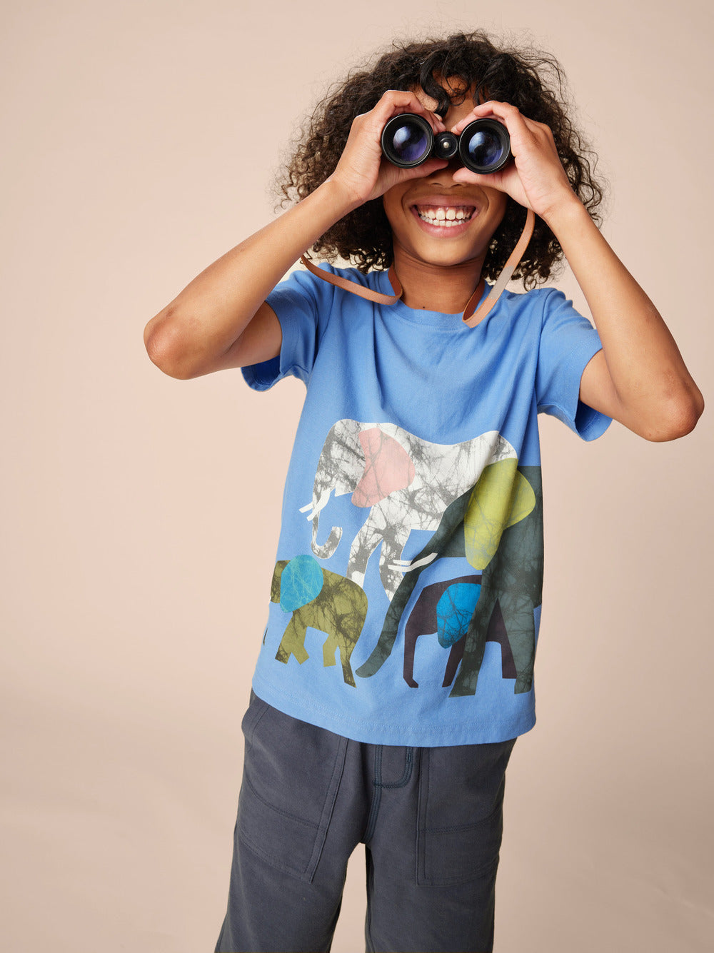 TEA COLLECTION NIÑO TSHIRT ELEPHANTS GRAPHIC