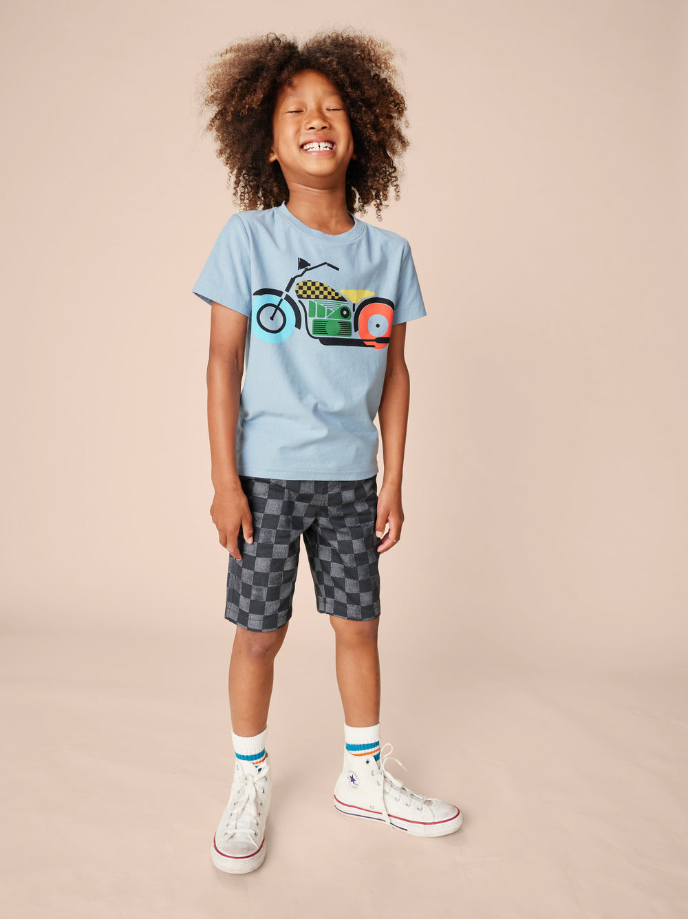 TEA COLLECTION NIÑO TSHIRT NAIROBI MOTORCYCLE GRAPHIC