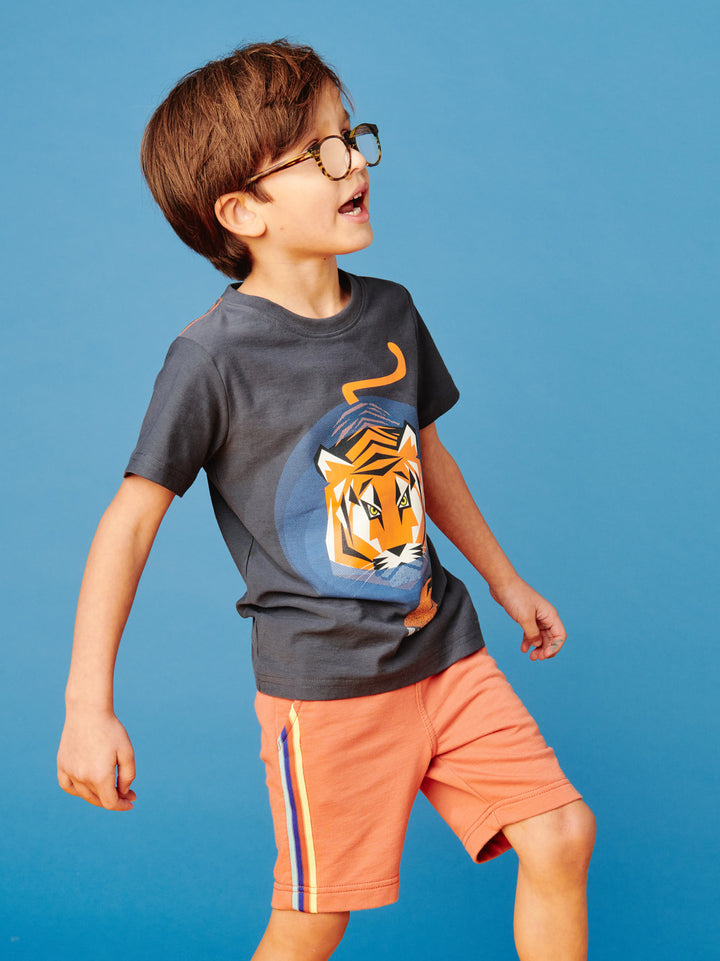 TEA COLLECTION NIÑO TSHIRT PROWLING TIGER GRAPHIC