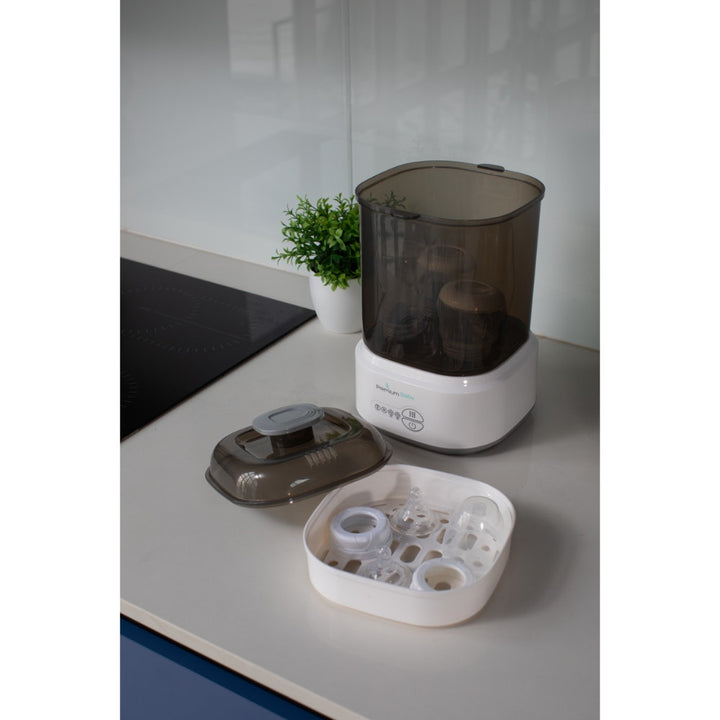 PREMIUM BABY ESTERILIZADOR ELECTRICO A VAPOR 3 EN 1 DE BIBERONES MINI