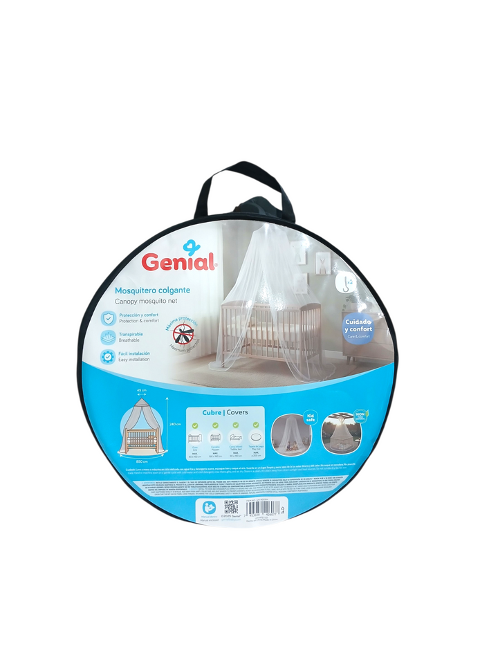 Genial Mosquitero Colgante Transpirable Multiuso 240 X 850 Cm White
