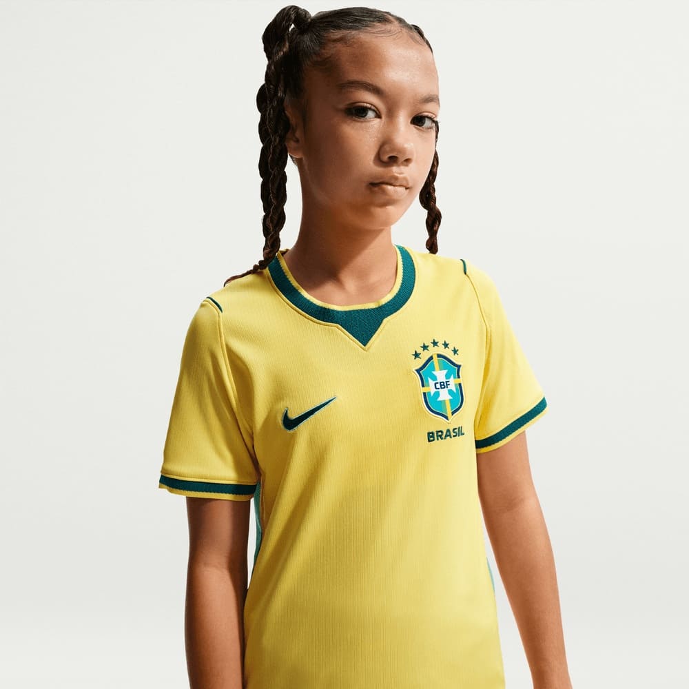 NIKE NIÑO TSHIRT CBF Y DF STAD HM CANARY/LIGHT MENTA/GEODE TEAL