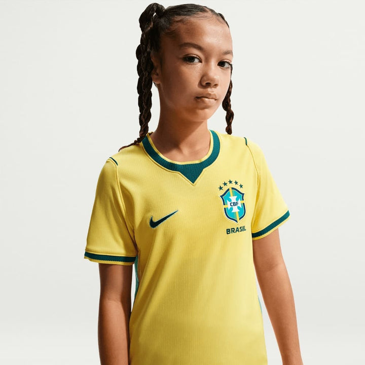 NIKE NIÑO TSHIRT CBF Y DF STAD HM CANARY/LIGHT MENTA/GEODE TEAL