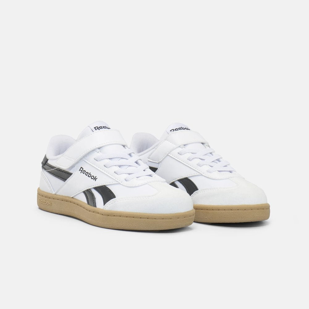 REEBOK NIÑO ZAPATILLA SMASH EDGE ELASTIC WHITE/BLACK