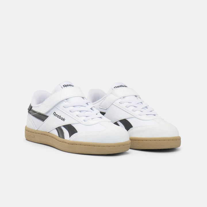 REEBOK NIÑO ZAPATILLA SMASH EDGE ELASTIC WHITE/BLACK