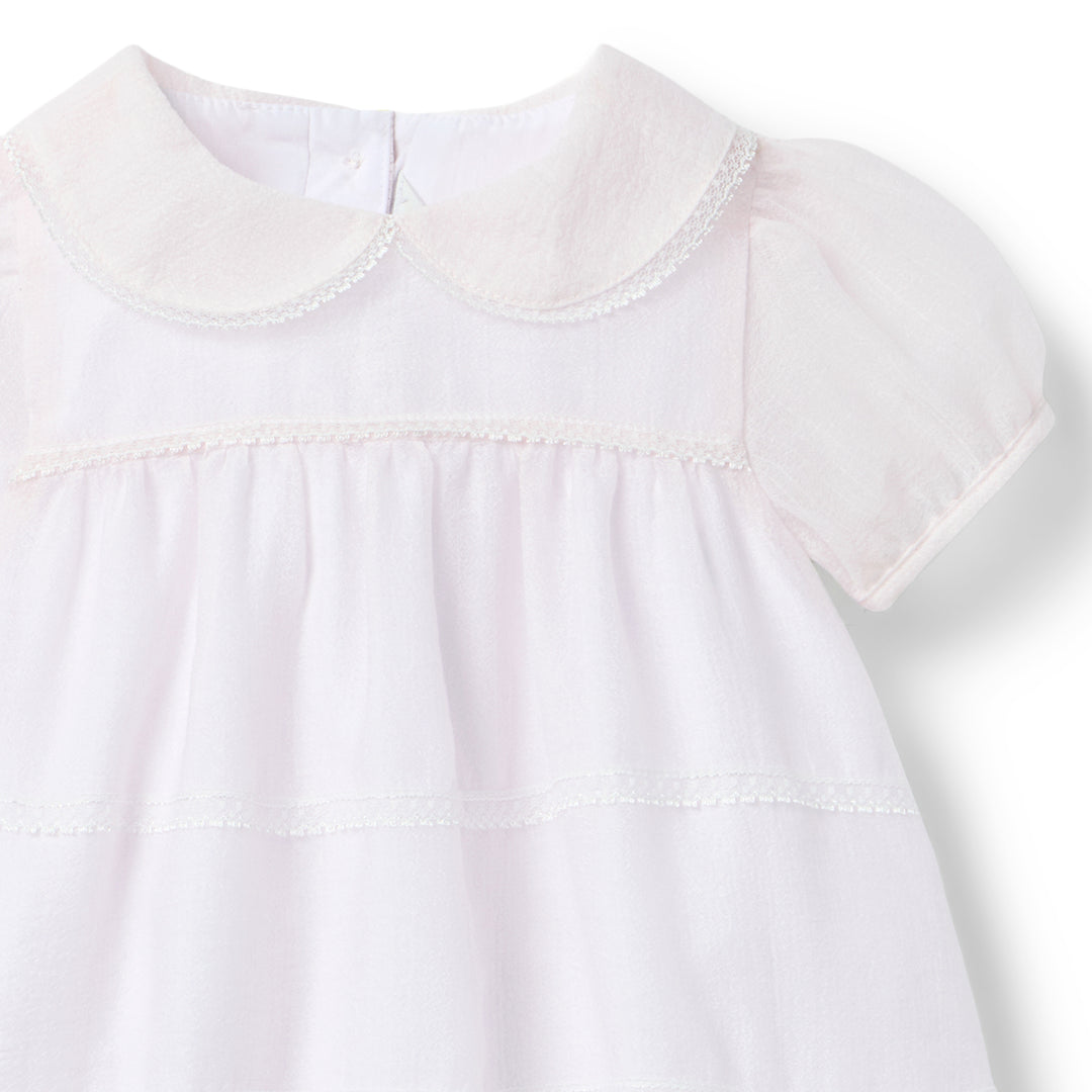 JANIE & JACK BEBE NIÑA VESTIDO PINK ORGANZA